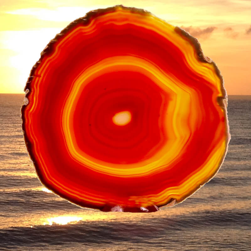 Agate slices