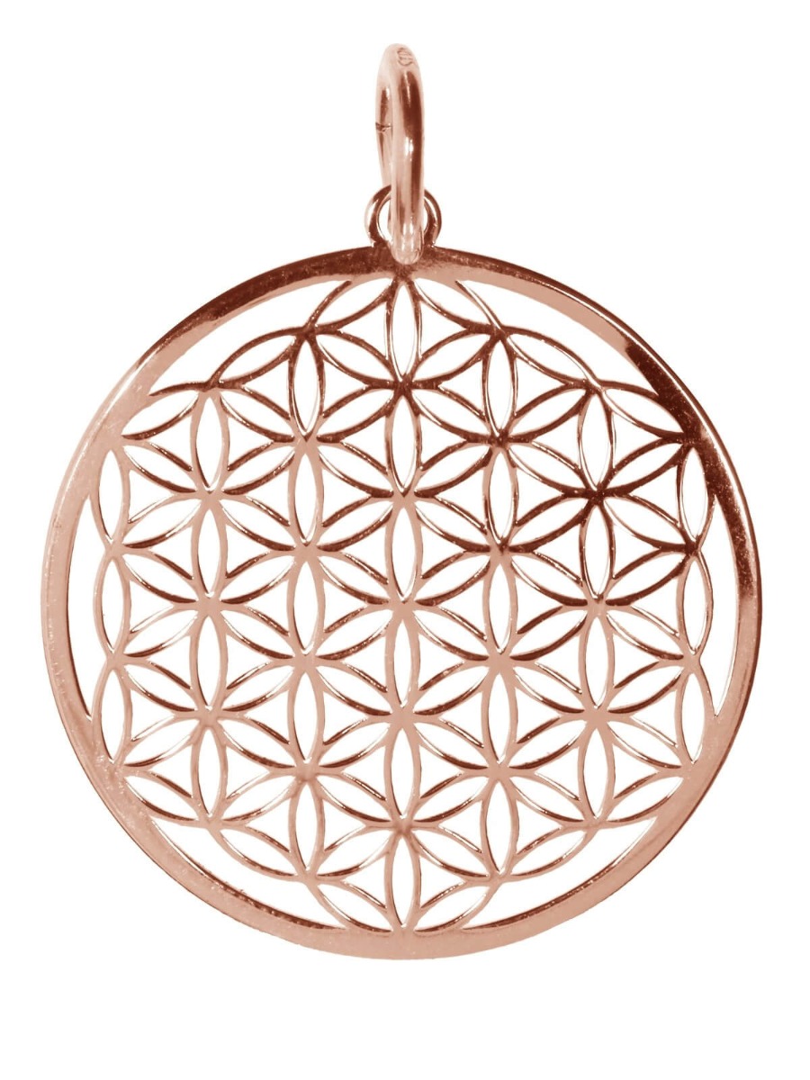 Flower of Life rose gold plated