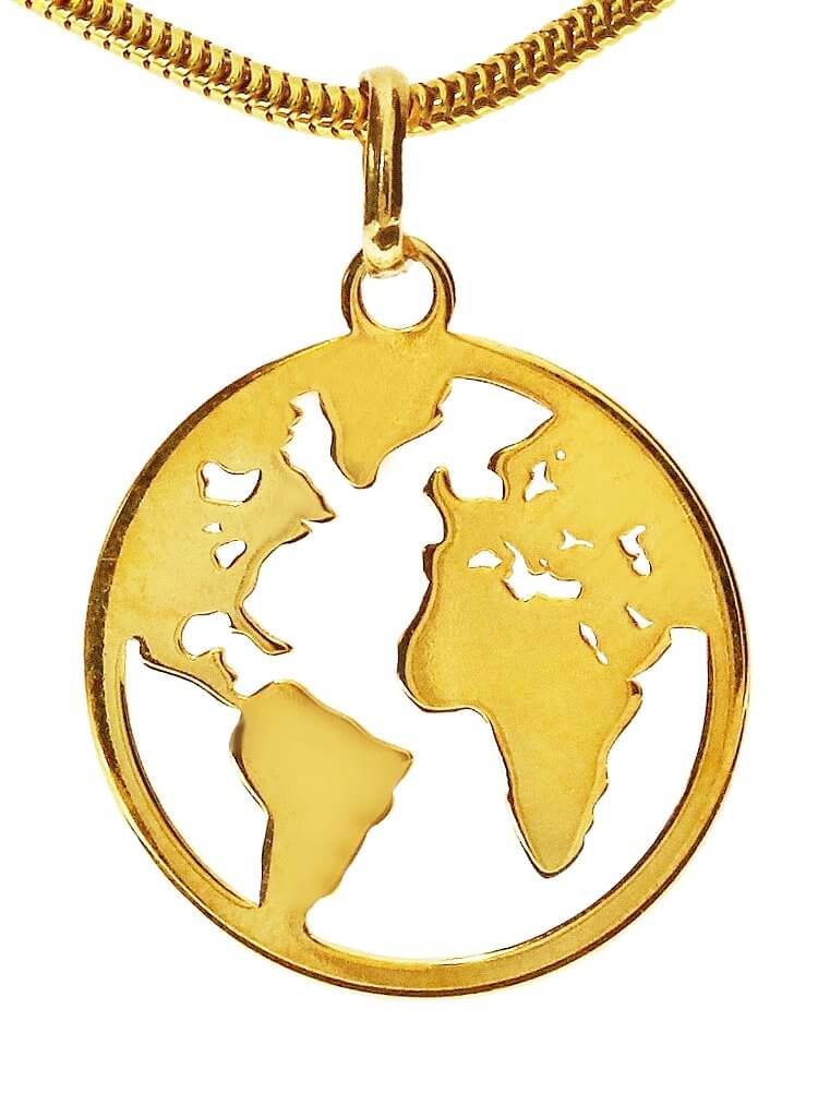 Globe silver gold plated